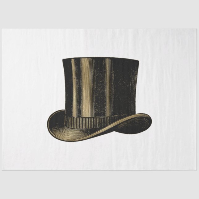 Pink and Gold Steampunk Series Design 13 Tissue Paper (Front)