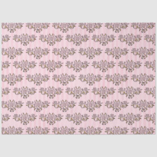Pink and Gold Steampunk Series Design 2 Tissue Paper