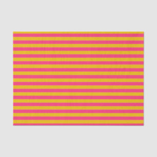 Pink and Gold Stripes Tissue Paper