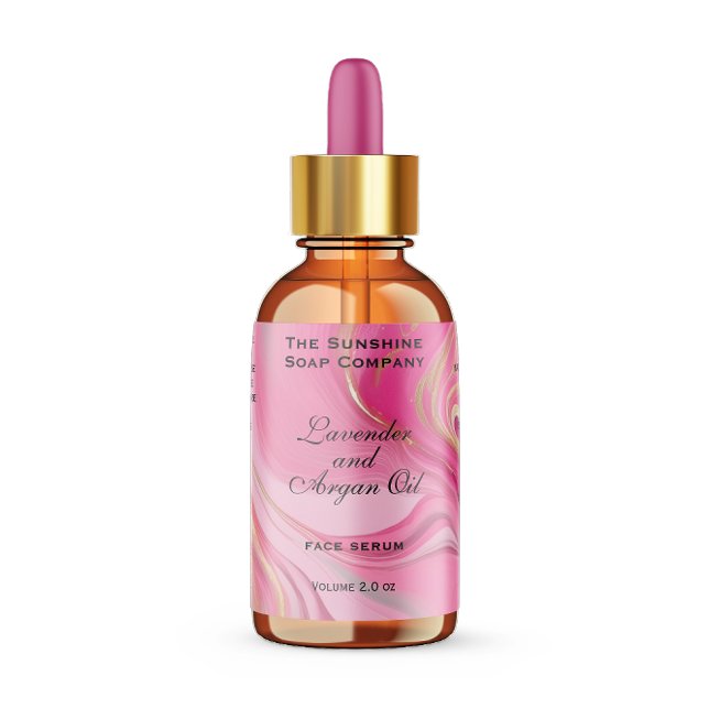 Pink and Gold Waterproof Cosmetics Dropper Bottle (Creator Uploaded)