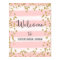 Pink and Gold Welcome Poster Print
