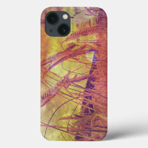 Pink And Gold Wheat iPad case