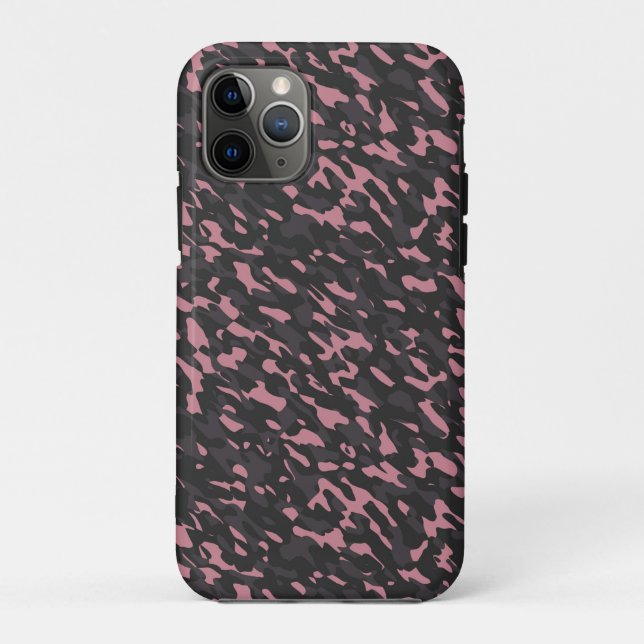 pink and gray camo abstract Case-Mate iPhone case (Back)