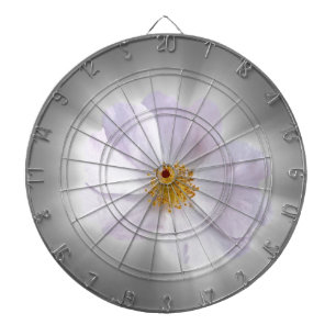 pink and gray dartboard