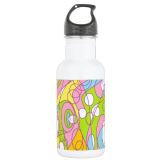 Pink and Green 532 Ml Water Bottle