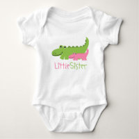 Pink and Green Alligators Little Sister