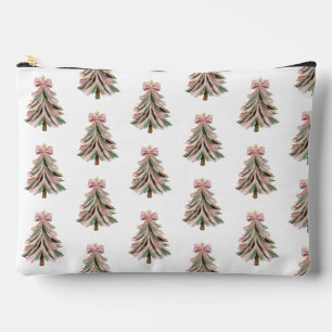 Pink and Green Brushstroke Christmas Print Bag