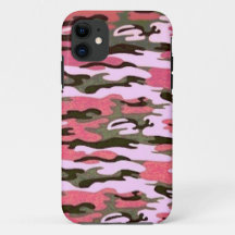Pink and Green Camoflauge
