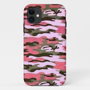 Pink and Green Camoflauge iPhone 11 Case