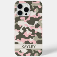 Pink and Green Camouflage Personalised