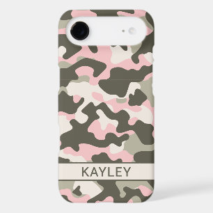 Pink and Green Camouflage Personalized