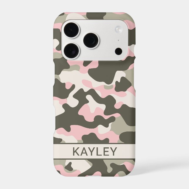 Pink and Green Camouflage Personalized (Back)