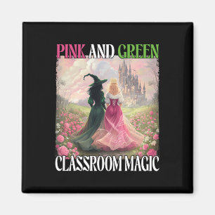 Pink And Green Clroom Magic Witch Halloween Teache Magnet