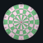 Pink And Green Dartboard<br><div class="desc">Pink And Green Dart Board</div>