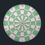 Pink And Green Dartboard<br><div class="desc">Pink And Green Dart Board</div>