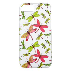 Pink and Green Dragonflies iPhone 8/7 Case