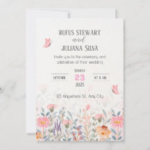 Pink and Green Floral Wedding