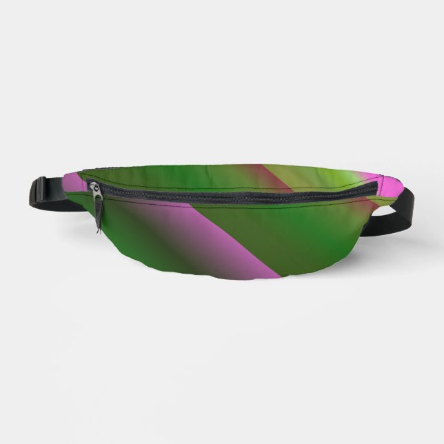 Pink And Green Gradient Fun Bum Bags (Front)