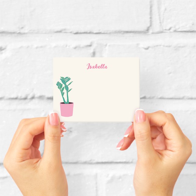 Pink and Green Houseplant  Post-it Notes (Creator Uploaded)
