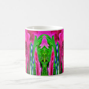 Pink and green in nature art coffee mug