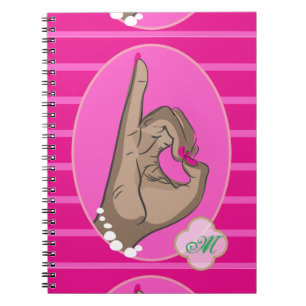 Pink and Green Love Notebook