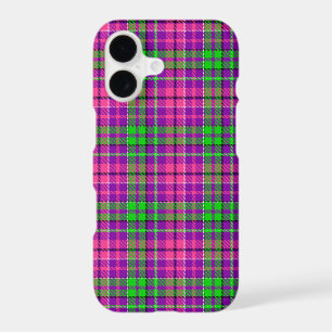 Pink and Green On Purple Plaid Tartan Pattern