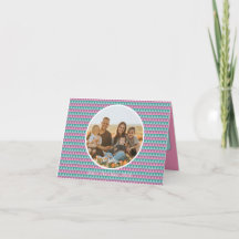 Pink and Green Pastel colours Christmas card