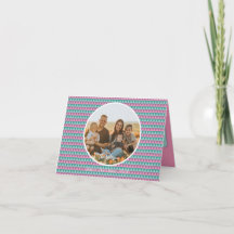 Pink and Green Pastel colours Christmas card