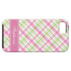 Pink and Green Plaid Pattern