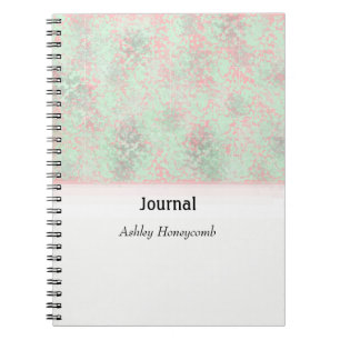 Pink and Green Spatter Abstract Journal