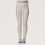 Pink and Green Stripes Leggings<br><div class="desc">pink and green stripes leggings for outdoor wear or athletics that makes your legs look longer</div>