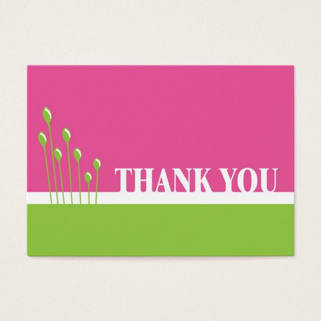 Pink and Green Thankyou (Front)