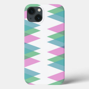 Pink and green triangles Case-Mate iPhone case
