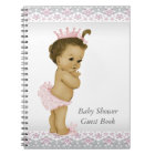 Pink and Grey Baby Shower Guest Book