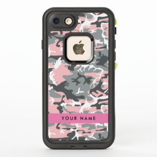 Pink and Grey Camouflage Your name Personalise