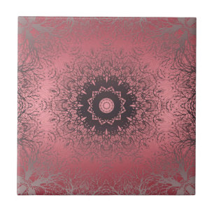 pink and grey ceramic tile