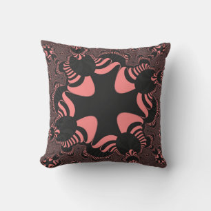 Pink and Grey Cross Cushion