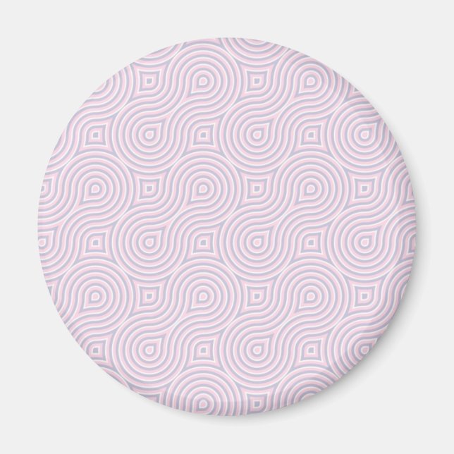 Pink and Grey Figure 8s Magnet (Front)