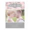 Pink and Grey Floral Pattern Photo Save Our Date