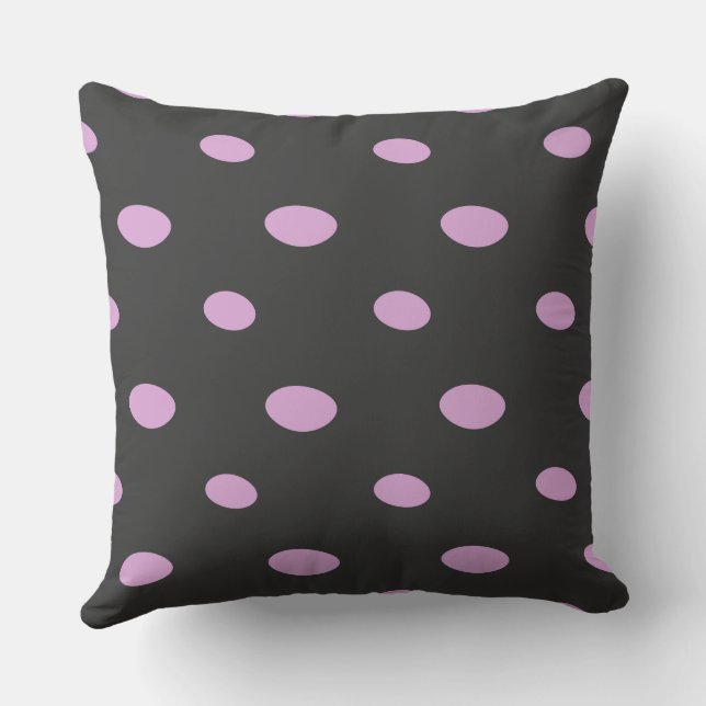 Pink and Grey Geometric Cushion (Back)