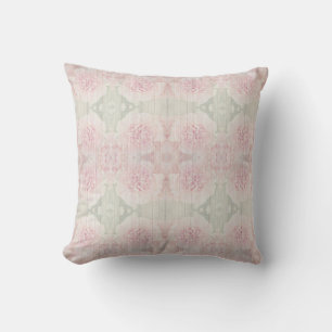Pink and grey grey Country chic design Cushion