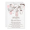 Pink and Grey Mason Jars Baby Shower Invitations