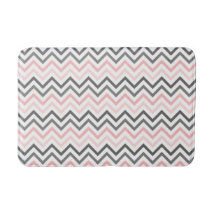 Pink and Grey Mix and Match Bath Mat