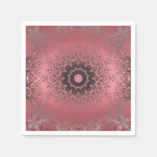 pink and grey napkin