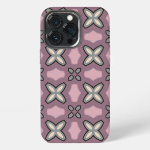 Pink and Grey Pattern Design  iPhone 13 Pro Case