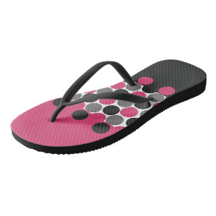 Pink and Grey Polika Dot Thongs