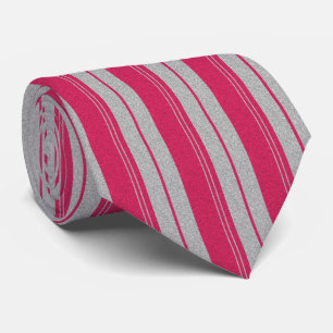 Pink and Grey Vertical Lines Tie