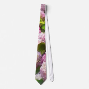 Pink And Lavender Hydrangea Tie