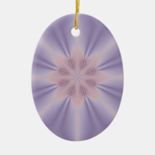 Pink and Lilac 3D Flower Ceramic Ornament