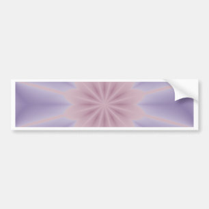 Pink and Lilac 3D Flower Three Bumper Sticker